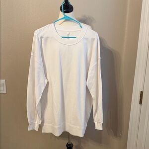 Lululemon Classic White womens Sweatshirt size 12